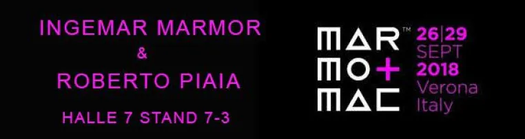 Roberto Piaia bei Marmomac 2018 Messe Verona Bild: Roberto Piaia bei Marmomac 2018 Messe Verona