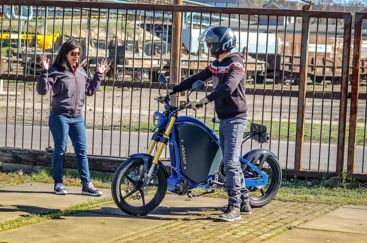 Das Elektromotorrad eROCKIT.
