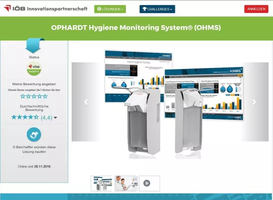 Bild: Innovationen in der öffentlichen Beschaffung: OPHARDT Hygiene Monitoring System® ist ,IÖB-tauglich‘