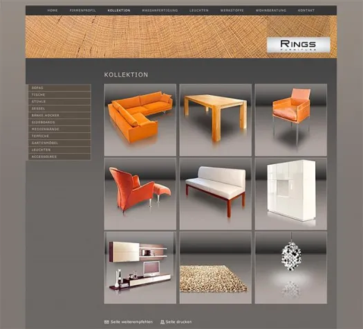 Bild: Anspruchsvolle Möbel-Präsentation online