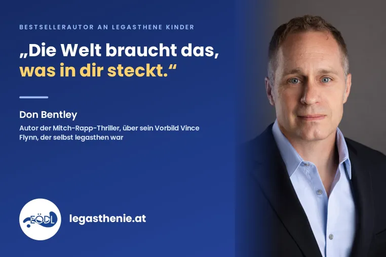 Bild: Bestsellerautor Don Bentley an legasthene Kinder: „Die Welt braucht das, was in dir steckt“