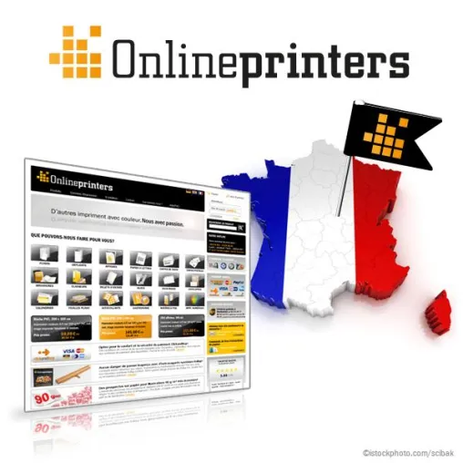 Bild: Die Onlineprinters GmbH geht mit französischem Webshop online