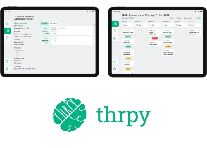 Bild: thrpy Software: Erstmals revisionssicheres Arbeiten für Psychotherapeuten auf dem iPad möglich