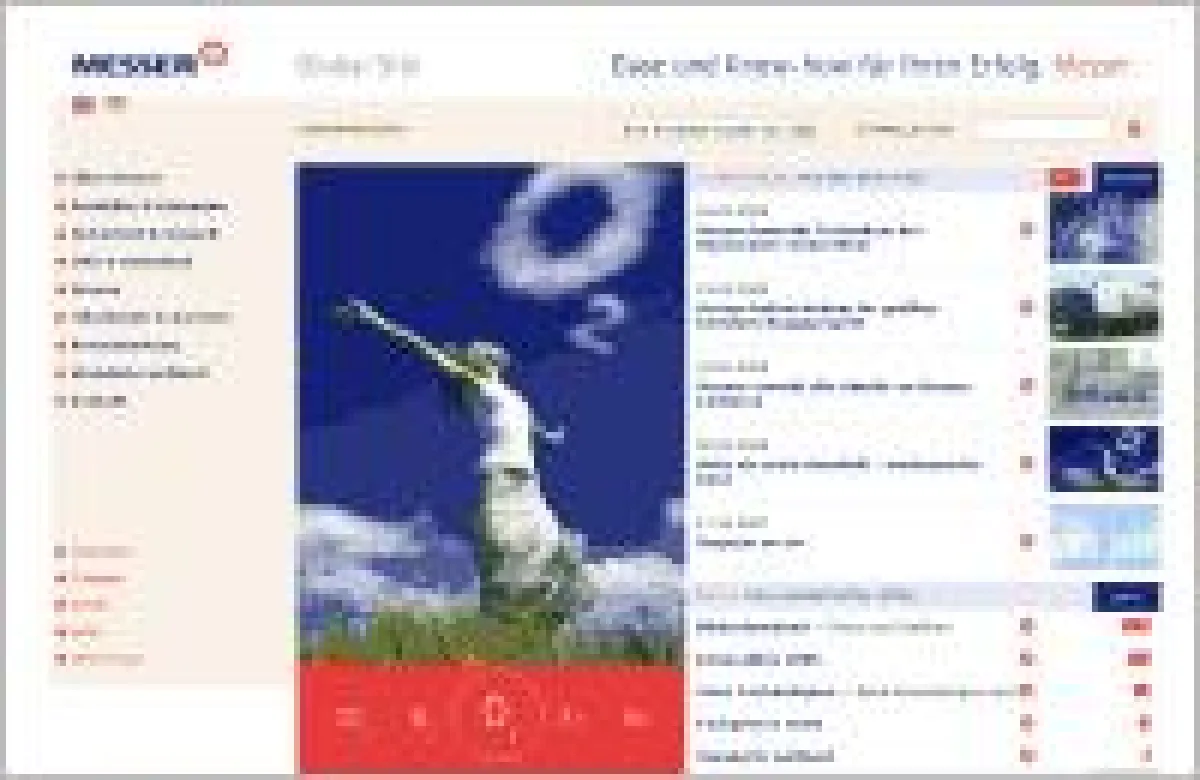 Neue Website der Messer Gruppe mit dem CMS Fiona