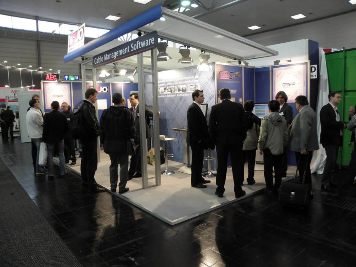 Messestand JO Software Engineering (Halle 12, D71/1) - gut besucht durch Cable-Scout und FUTURE-PATCH