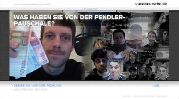 Bild: sueddeutsche.de lässt User ihr Stimmungsbild abgeben