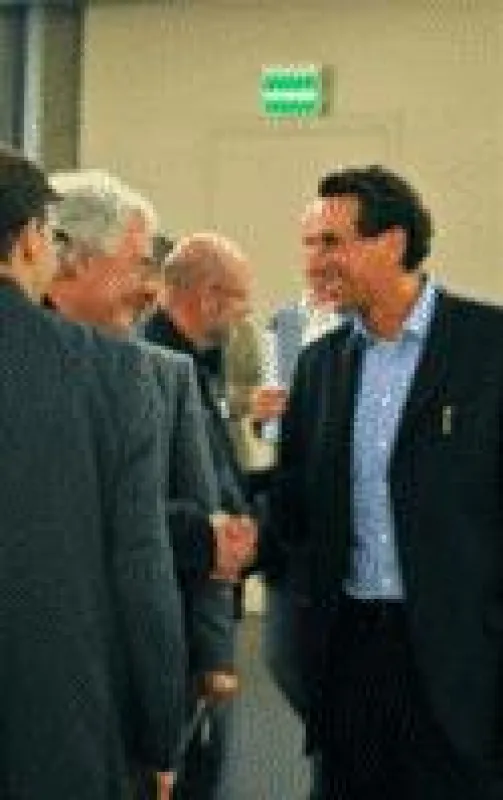 Werkbund Vorsitzender Dieter Koppe und Julian Nida-Rümelin im Gespräch