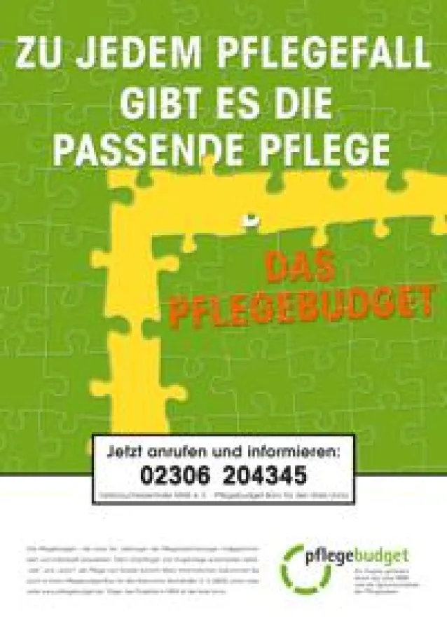 A3 Werbeplakat Pflegebudget
