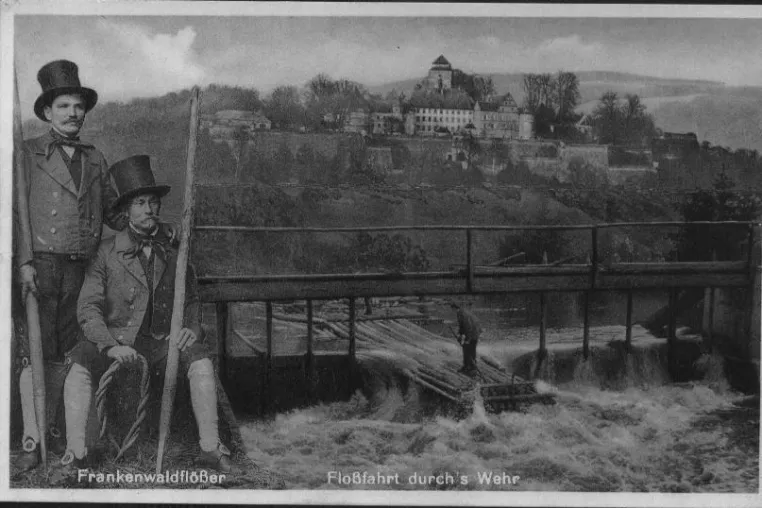 Bild: Hat Wasser Balken? Im nordbayerischen Kronach lädt einer der letzten Flößer zu imaginären Flussreisen ein