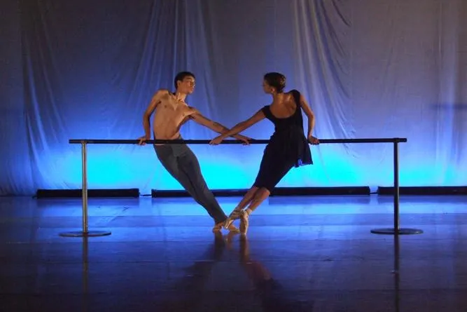Bild: Valencia August 2010: Internationaler Sommer Intensiv Ballettworkshop
