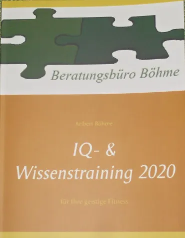 IQ- & Wissenstraining 2020 Bild: IQ- & Wissenstraining 2020