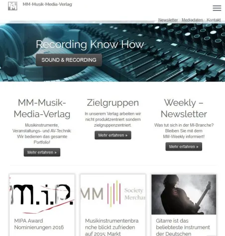 Musikmedia.de: Das neue Portal für die Musikinstrumenten-Branche Bild: Musikmedia.de: Das neue Portal für die Musikinstrumenten-Branche