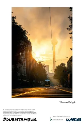 Bild: Was bewegt Menschen? Was wollen sie mitteilen?  DU BIST AM ZUG - Plakataktion in Berlin