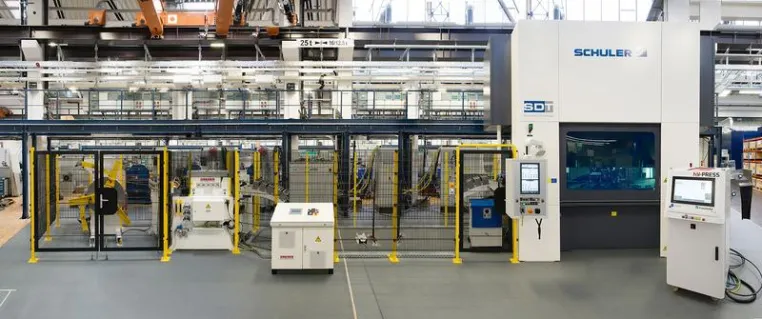 Schuler-MSC2000-Dual-Servopresse am Fraunhofer IPT für Werkzeugtests und Entwicklungsprojekte Bild: Schuler-MSC2000-Dual-Servopresse am Fraunhofer IPT für Werkzeugtests und Entwicklungsprojekte
