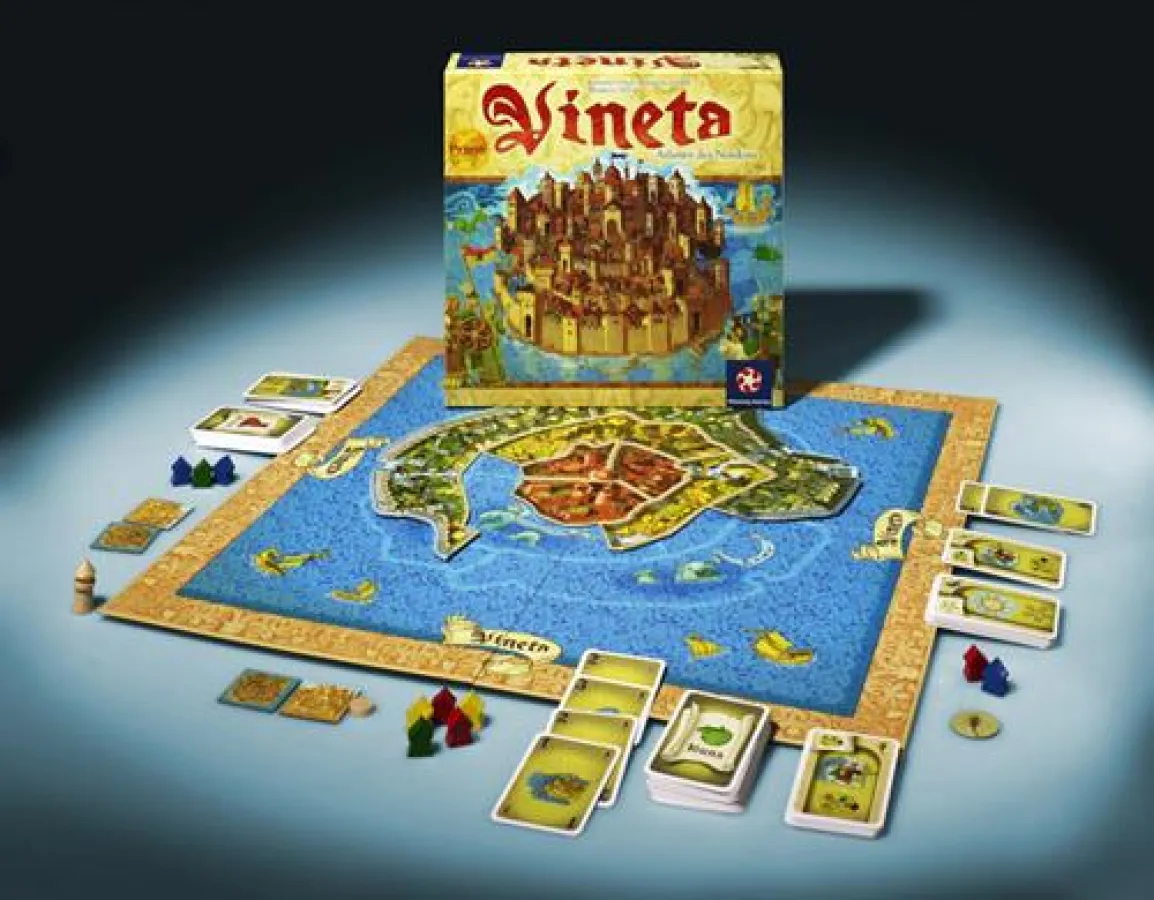 Vineta ist das neue Familienspiel mit Strategie und Taktik in der großformatigen Quadratschachtel bei Winning Moves