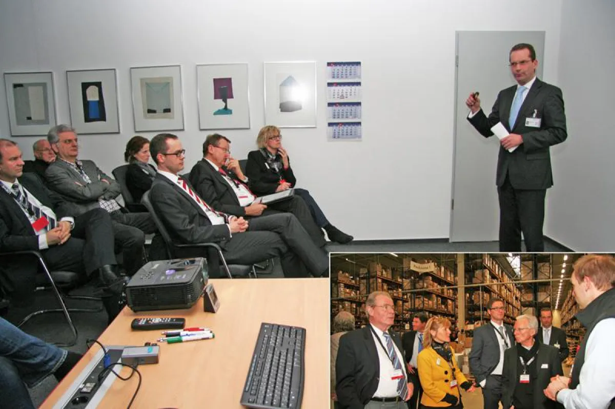 Betriebsbesichtigung bei der LOEWE Logistics & Care GmbH & Co. KG in Herford.