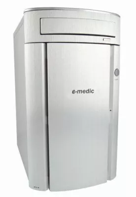 Bild: Baaske Medical Neuheit e-medic Medical PCs mit Intel Core i7-2600 im desinfizierbaren Aluminium/Stahl Gehäuse