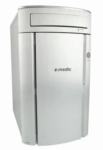 Bild: Baaske Medical Neuheit e-medic Medical PCs mit Intel Core i7-2600 im desinfizierbaren Aluminium/Stahl Gehäuse