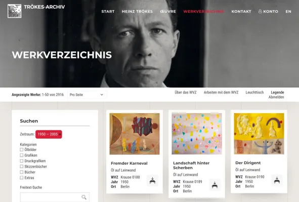 Bild: TRÖKES-ARCHIV: Stilprägendes Werksverzeichnis ist jetzt online