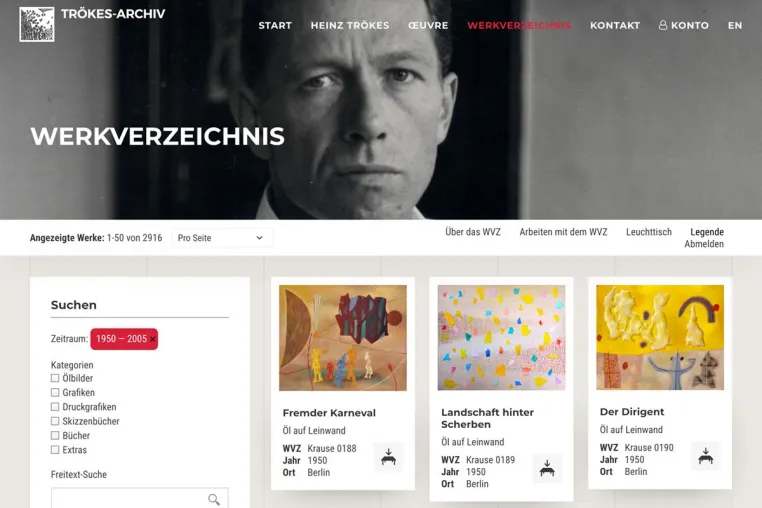 Bild: TRÖKES-ARCHIV: Stilprägendes Werksverzeichnis ist jetzt online