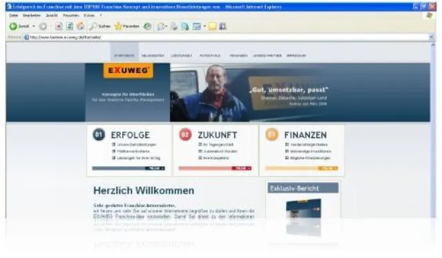 Bild: Neues Layout und neue Fakten auf der Karriere – Seite für alle Franchise-Interessenten - „Eyecatcher“