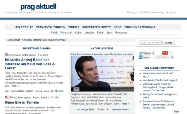 Bild: Prag aktuell: Neuer Online-Dienst für wachsende Zahl deutscher Auswanderer in Tschechien