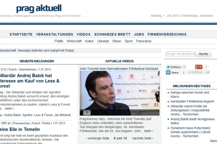 Bild: Prag aktuell: Neuer Online-Dienst für wachsende Zahl deutscher Auswanderer in Tschechien