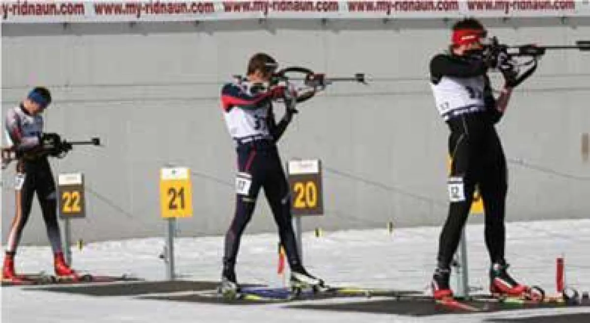 Schießstand im Biathlonstadion von Ridnaun