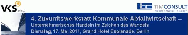 Bild: 4. Zukunftswerkstatt Kommunale Abfallwirtschaft - Unternehmerisches Handeln in Zeiten des Wandels
