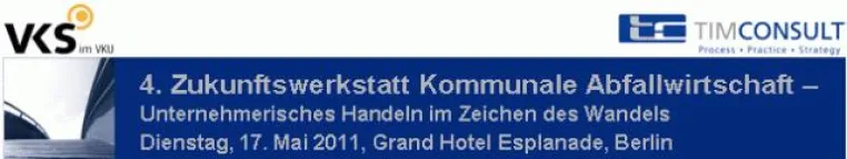 Bild: 4. Zukunftswerkstatt Kommunale Abfallwirtschaft - Unternehmerisches Handeln in Zeiten des Wandels