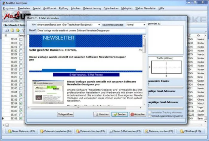 Bild: MailOut 11.2.2: Newsletter-Software setzt auf SSL verschlüsselte Mails