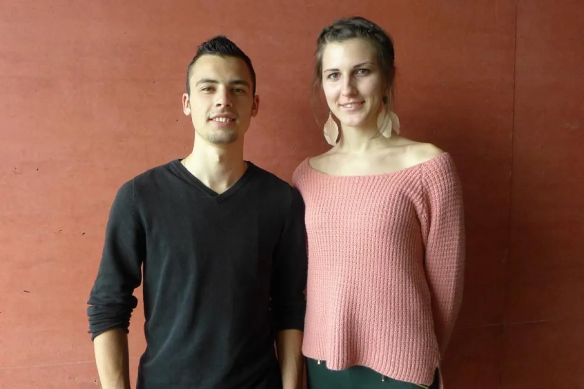 Kristina Zubac und Claudio Bianucci sind neue MainCampus-Stipendiaten. Foto: FH Frankfurt