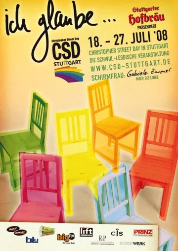 Bild: Fehlende Grußworte - Breite Unterstützung für den CSD Stuttgart und das Motto „Ich glaube…“