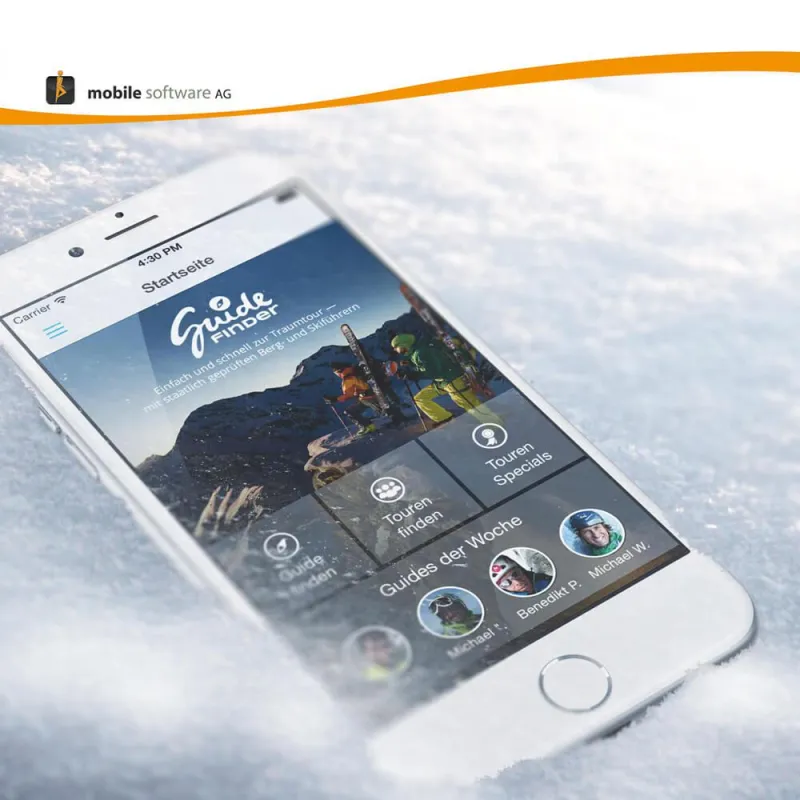 Bergsport 2.0 mit der Guidefinder App