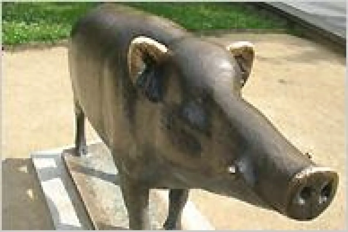 Maskottchen des Wildparks Christianental