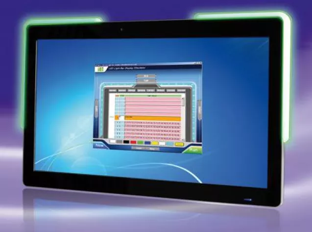 Kraftvoller Panel-PC mit Panorama - Display Bild: Kraftvoller Panel-PC mit Panorama - Display