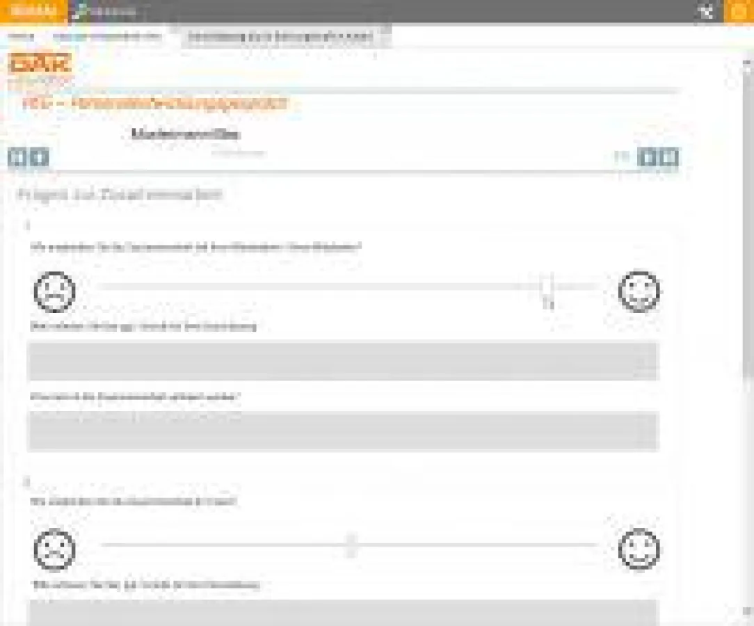 Screenshot der PEG-Anwendung