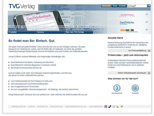 Bild: Pagemachine führt Relaunch für TVG Verlag durch
