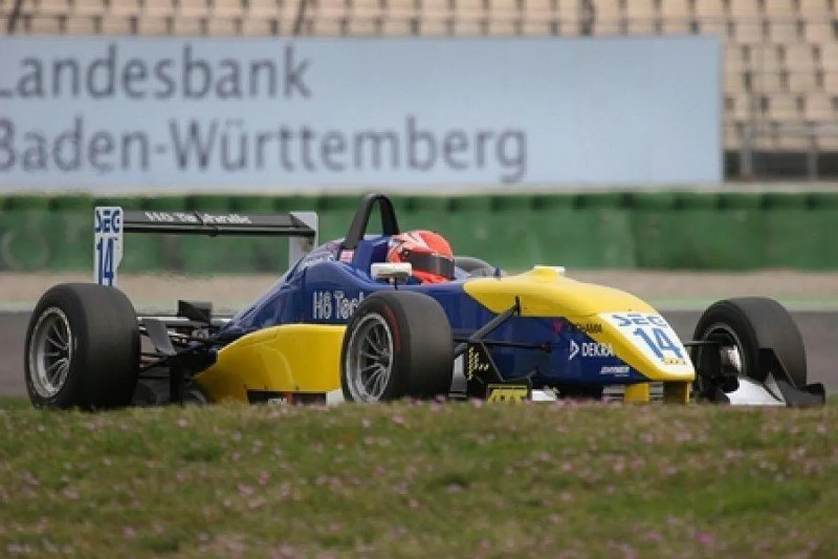 Philipp Eng beim Formel 3 Test in Hockenheim.