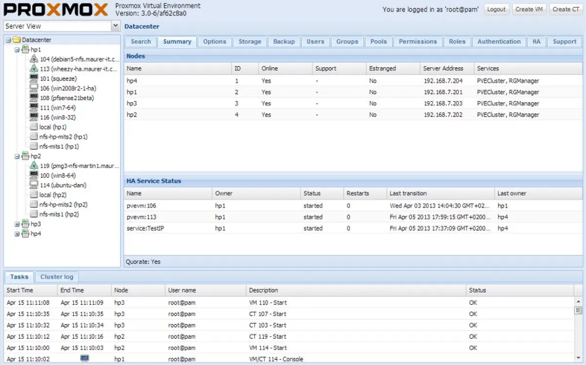 Proxmox VE - Virtualisierungsplattform für KVM und Container