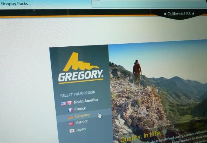 Bild: Man spricht deutsch: Gregory zeigt mit deutscher Webseite Kundennähe