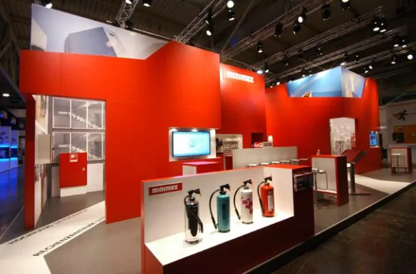 Bild: Cool down – Raumschiff inszeniert Brandschutzlösungen mit sicherer Hand für Minimax auf der security in Essen