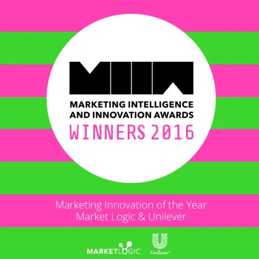Bild: Market Logic und Unilever gewinnen den Marketing Innovation of the Year Award 2016