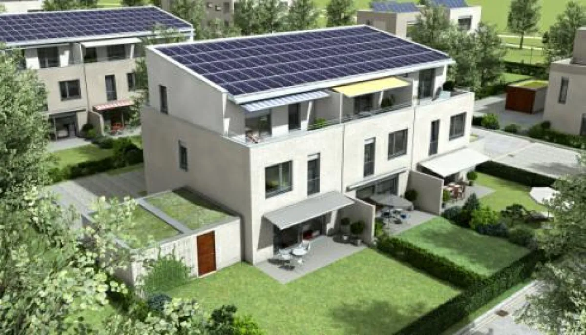 Ebenso erfolgreich wie innovativ: die aus dem Sheridanpark bekannten Photovoltaik-Reihenhäuser.