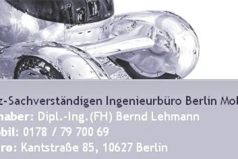 Neues, zentral gelegenes Kfz-Ingenieurbüro in Berlin-Charlottenburg Bild: Neues, zentral gelegenes Kfz-Ingenieurbüro in Berlin-Charlottenburg
