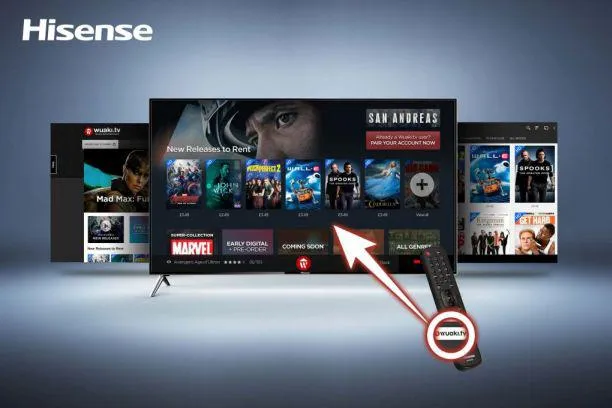 Hisense präsentiert UHD-Smart-TVs mit Wuaki.tv-Taste Bild: Hisense präsentiert UHD-Smart-TVs mit Wuaki.tv-Taste