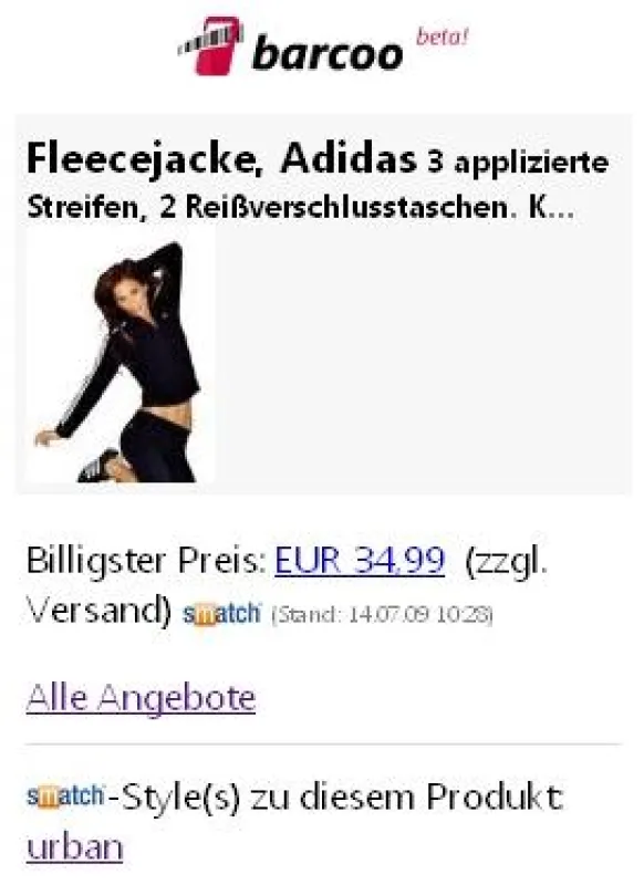 Infos zu Mode- und Lifestyleprodukten unterwegs auf dem Handy abrufen