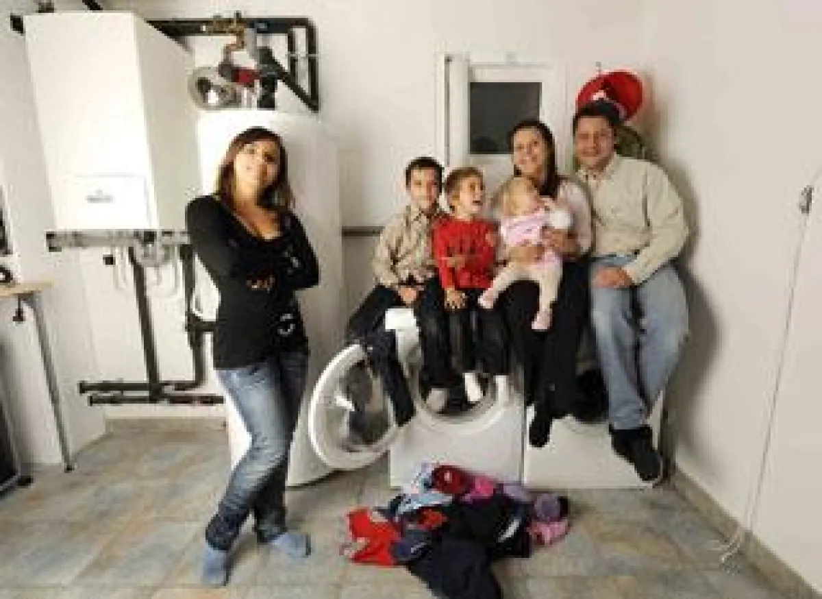 Die sechsköpfige Familie Ruhland gibt mit ihrer Daikin Altherma Luft/Wasser-Wärmepumpe nur 340 ?/Jahr für Heizung/Warmwasser aus