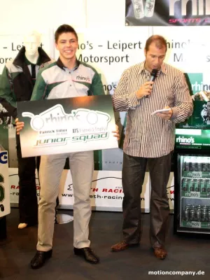 Bild: Patrick Tiller schafft den Sprung vom Ford Fiesta ST Cup in die Formel 3 - Kai Ebel stellt ihn der Öffentlichkeit vor