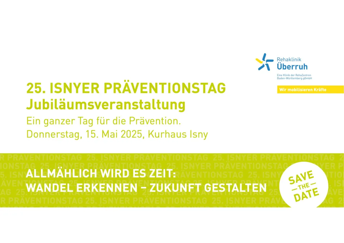 Einladungskarte zum Isnyer Präventionstag (© RehaZentren Baden-Württemberg)
